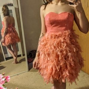 Pink sequin party dress